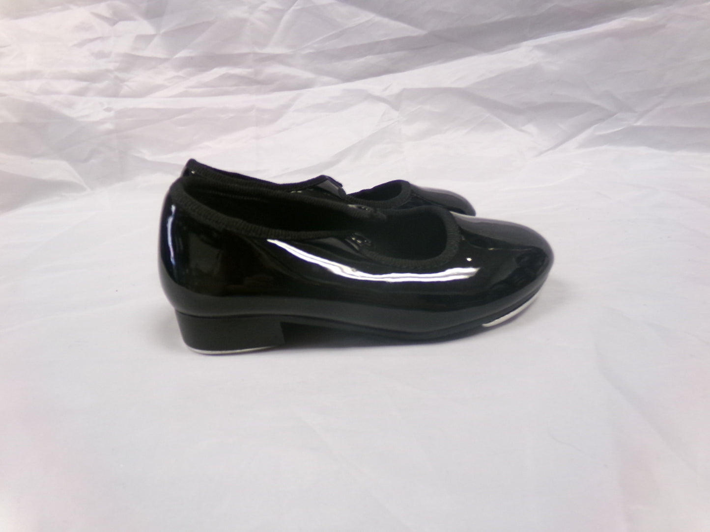 Pre-Owned Tap Shoes Dance Class Little Kid 6M Tyette Patent Black