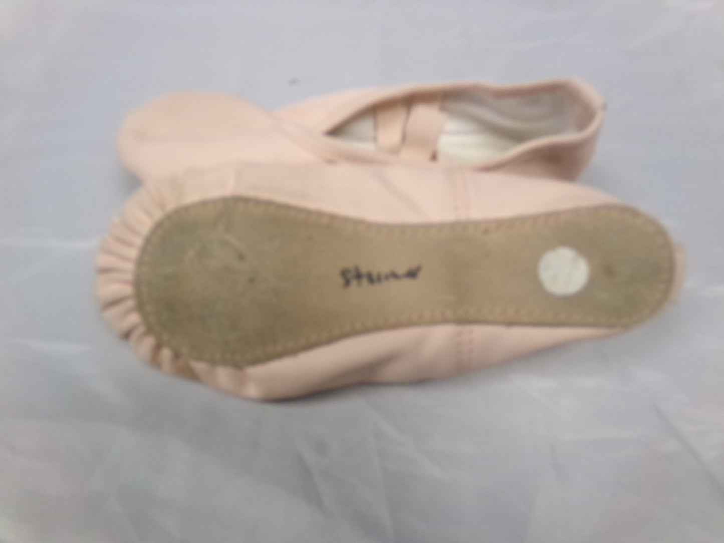 Pre-Owned Ballet Shoes Stelle Child 2M Leather Double Strap Full Sole
