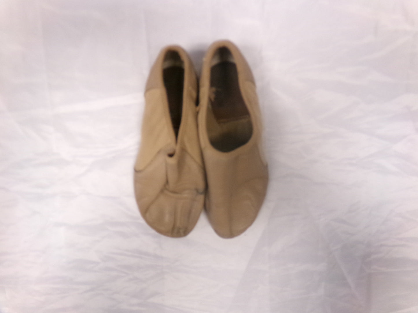 Pre-Owned Jazz Shoes Bloch Adult 5M Tan Leather Slip On Split Sole
