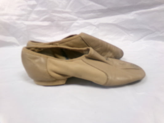 Pre-Owned Jazz Shoes Bloch Adult 5M Tan Leather Slip On Split Sole