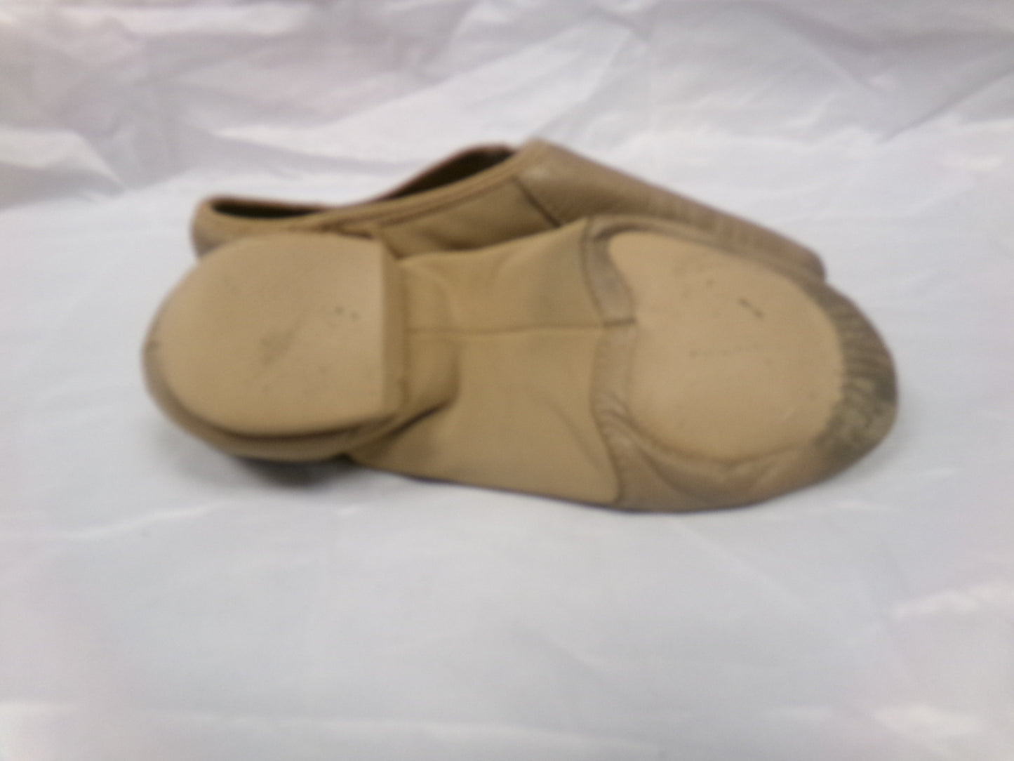 Pre-Owned Jazz Shoes Bloch Adult 5M Tan Leather Slip On Split Sole