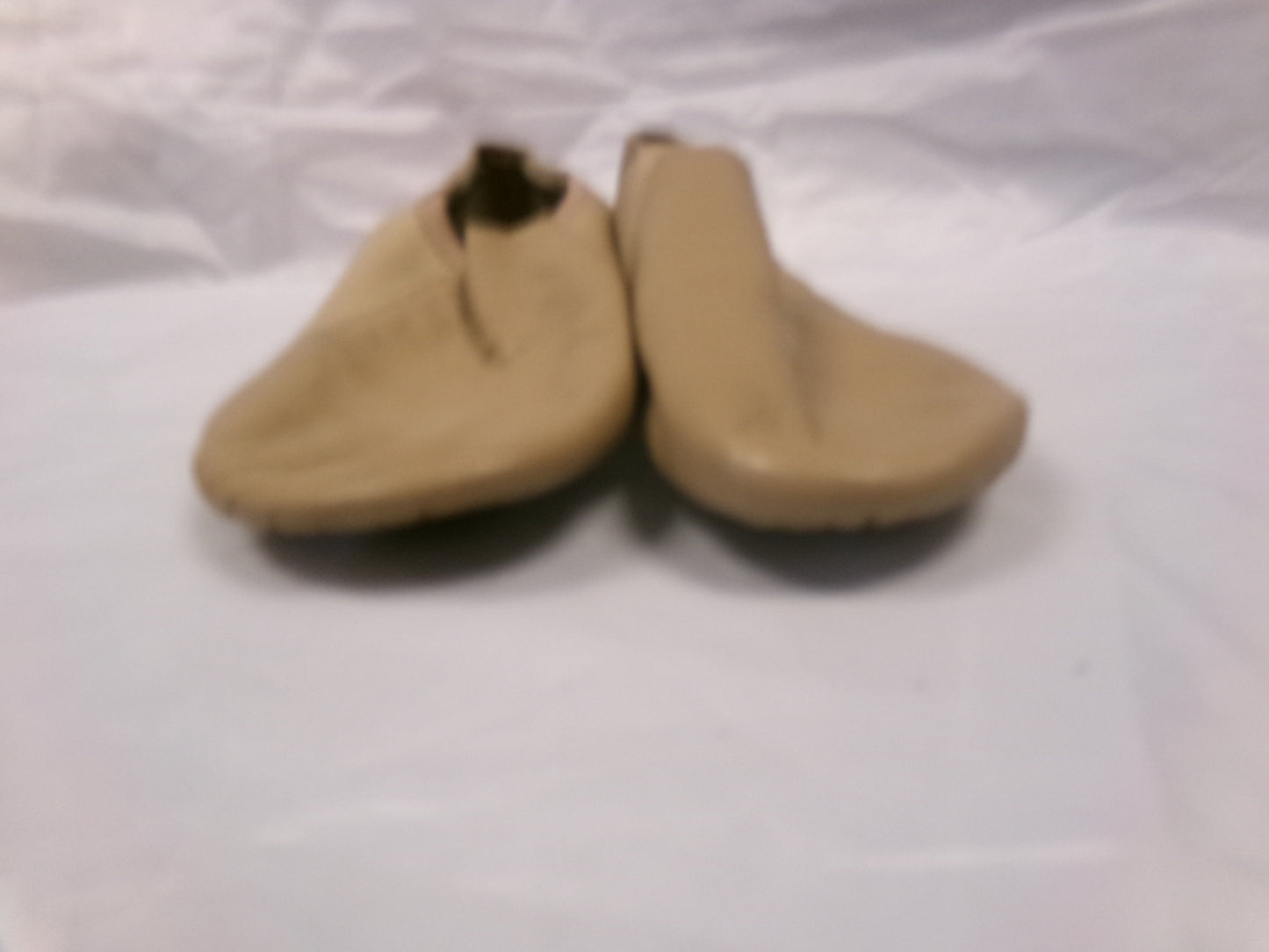 Pre-Owned Jazz Shoes So Danca 6M JZ43 Tan Adult Pull On Leather Split Sole