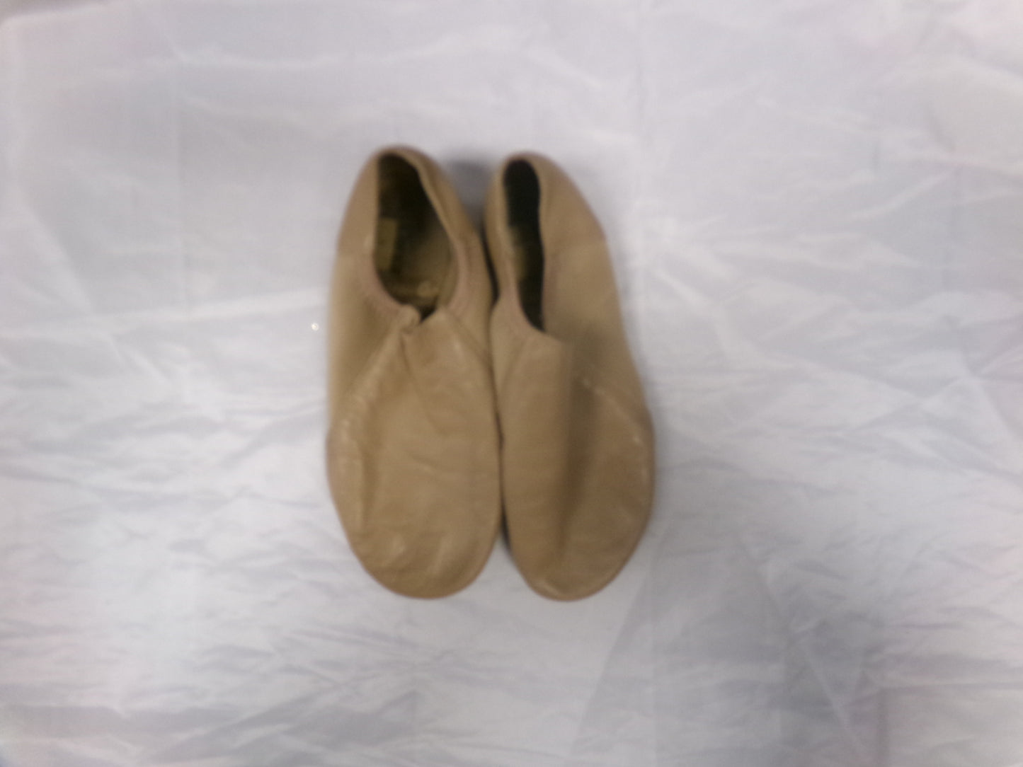 Pre-Owned Jazz Shoes So Danca 6M JZ43 Tan Adult Pull On Leather Split Sole