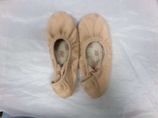 Pre-Owned Ballet Shoes SoDanca Toddler 13.5A Pull On Leather Single Strap Full Sole