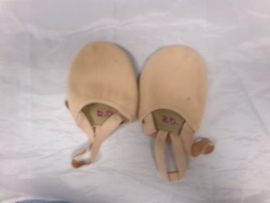 Pre-Owned Contemporary Lyrical Shoes Danz N Motion Large Turner Pirouette Canvas Elastic Suede (Copy)