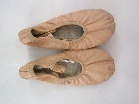 Pre-Owned Ballet Shoes DUX Dance Kids 1M Pink Split Sole