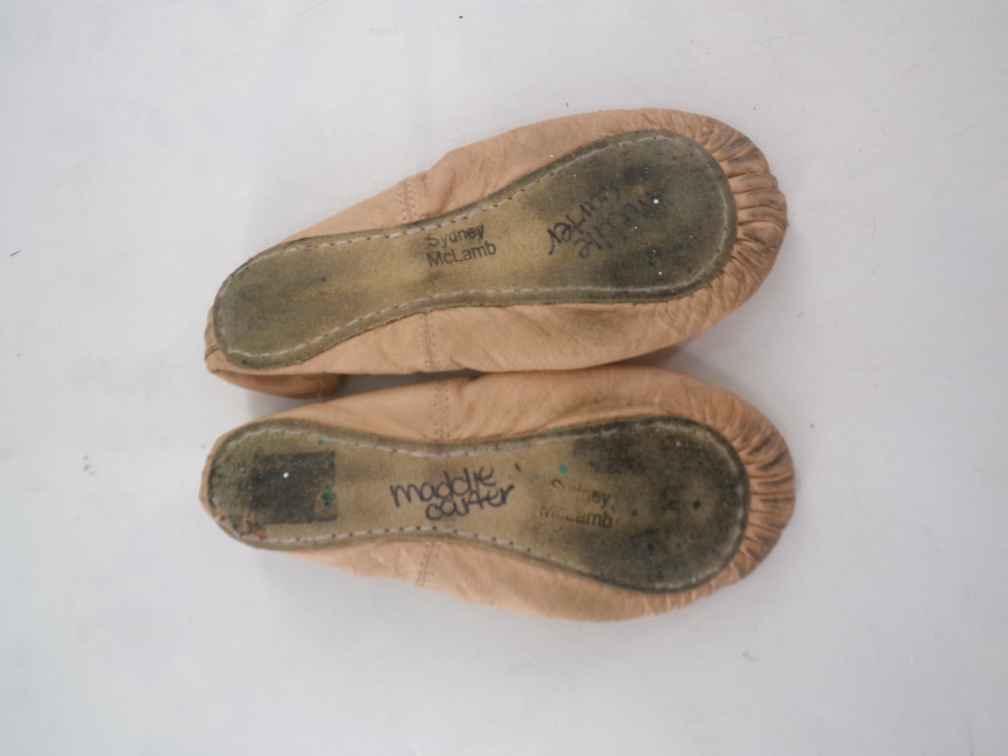 Pre-Owned Ballet Shoes DUX Dance Kids 1M Pink Split Sole