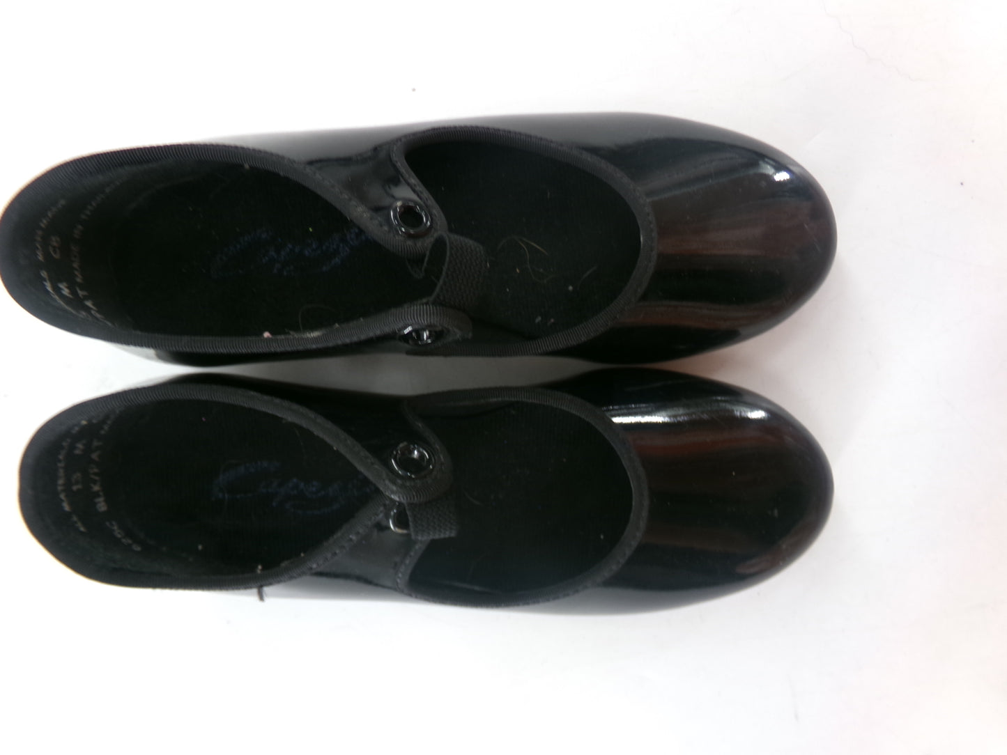 Pre-Owned Tap Shoes Capezio Big Kids 13M Tyette Man Made Elastic Student