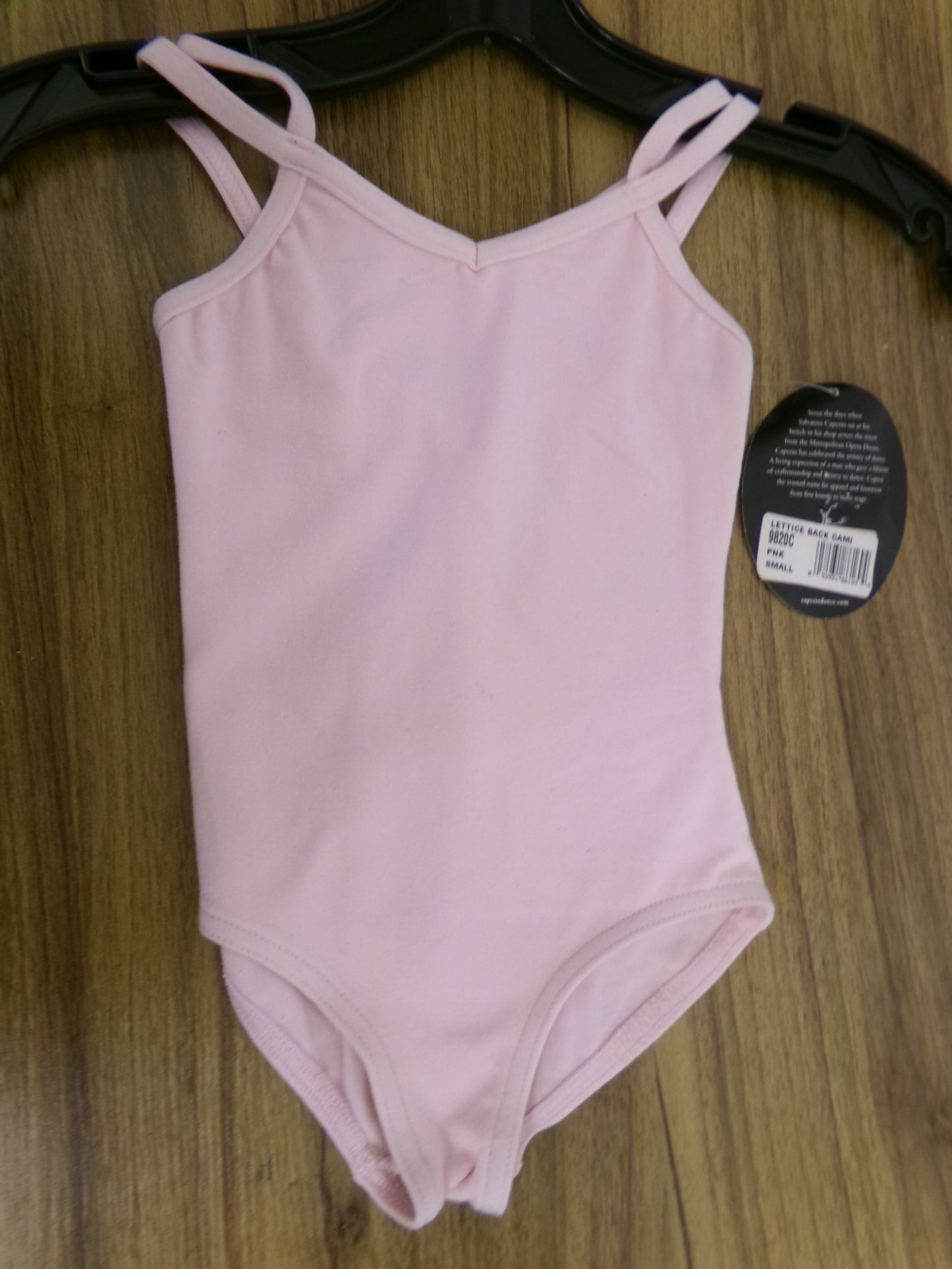 New Closeout Leotard Capezio 9820C Child Small Pink Camisole Multi-Strap Ballet