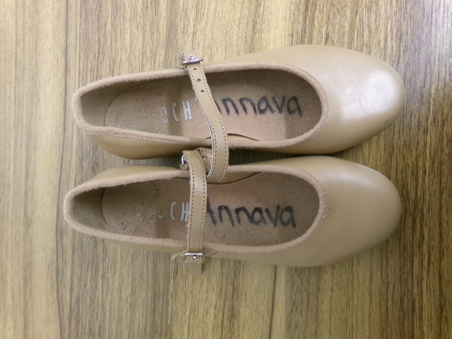Pre-Owned Tap Shoes Bloch Girl's 12M Mary Jane Leather Buckle
