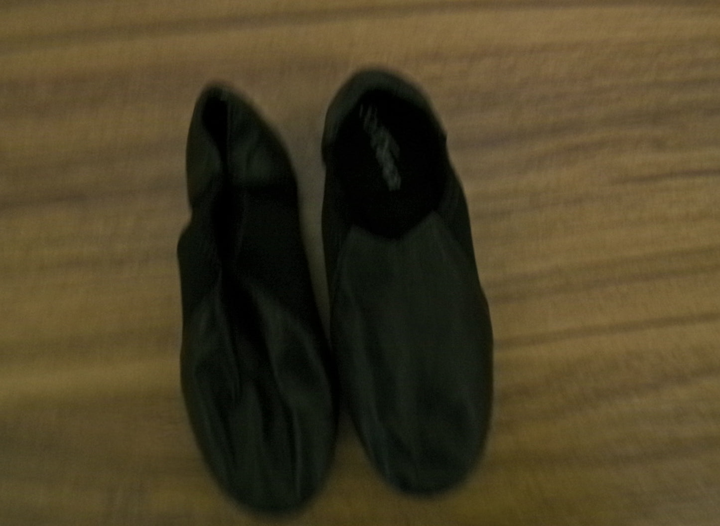 Pre-Owned Jazz Shoes So Danca 3M JZ43 Black Kids Pull On Leather Split Sole
