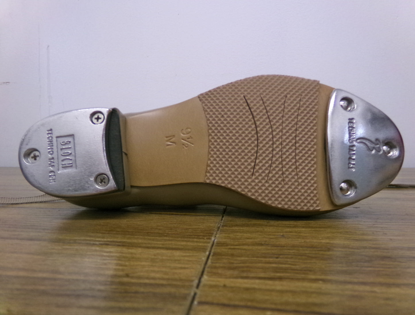 Pre-Owned Tap Shoes Bloch Kids 9.5M Tan Tyette Man Made