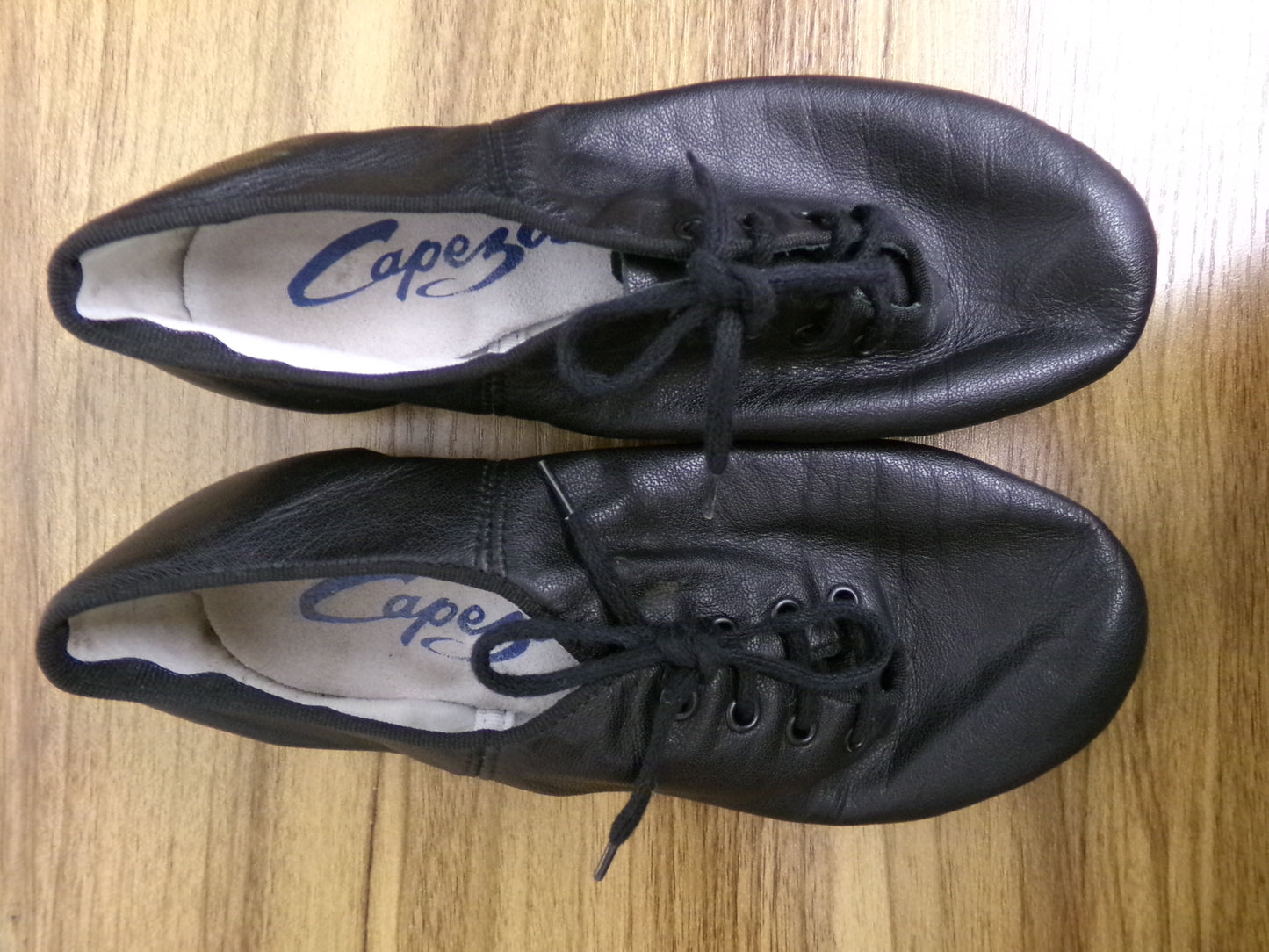 Pre-Owned Tap Shoes Capezio Adult 5W Oxford Leather Lace Up Full Sole