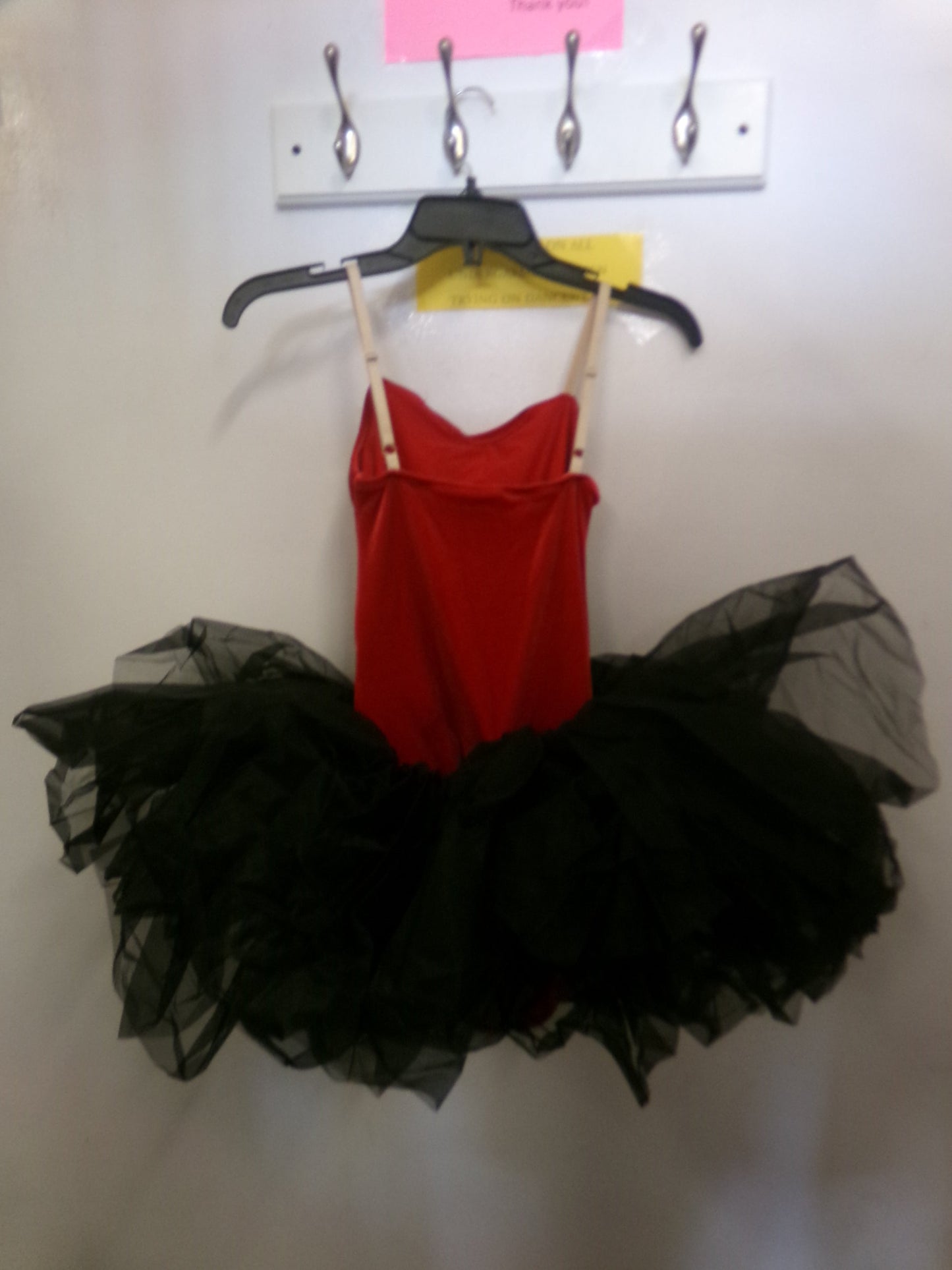 Pre-Owned Costume Medium Adult Red Velvet Curtain Call Ballet Tap Jazz Tutu