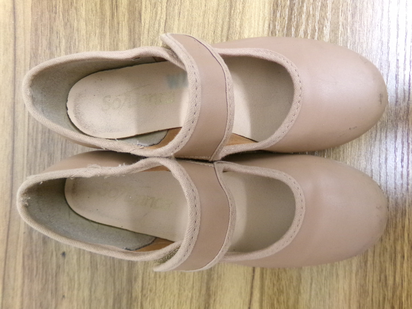 Dance Tap Shoes SoDanca Little Kid 11.5W Tyette Leather Student Tan