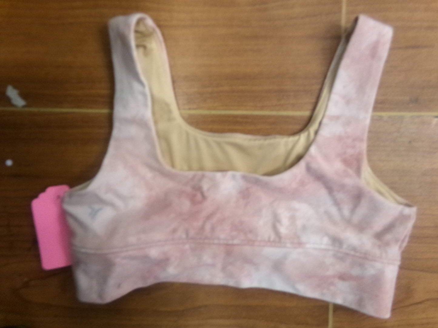 Pre-Owned Sports Bra Old Navy Medium Child Pink Tie Dye Gymnastics Dance