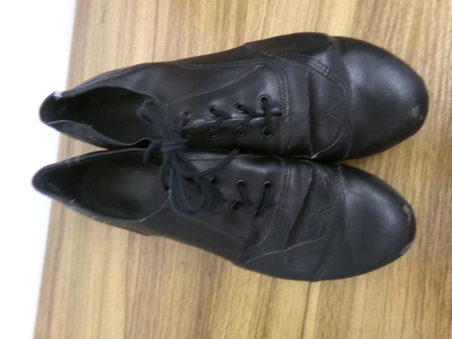 Pre-Owned Tap Shoes So Danca TA20 Trent Oxford Black Adult Size 8.5M