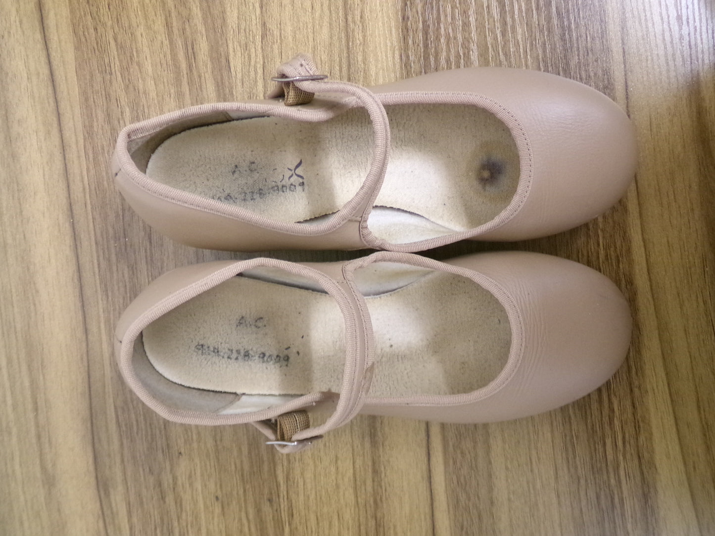 Dance Tap Shoes Capezio Adult 5.5M Mary Jane Leather Buckle Student