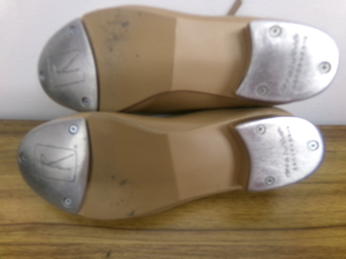 Pre-Owned Tap Shoes Revolution Style 826 6M Adult Mary Jane Buckle Tan