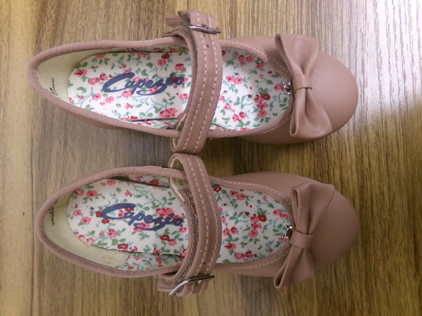 Pre-Owned Tap Shoes Capezio Toddler 10.5 Jane Leather Buckle Tan