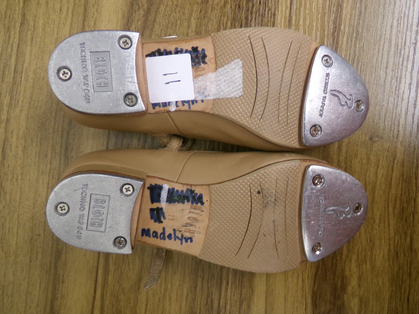 Dance Tap Shoes Bloch kids 11M Mary Jane Leather Buckle