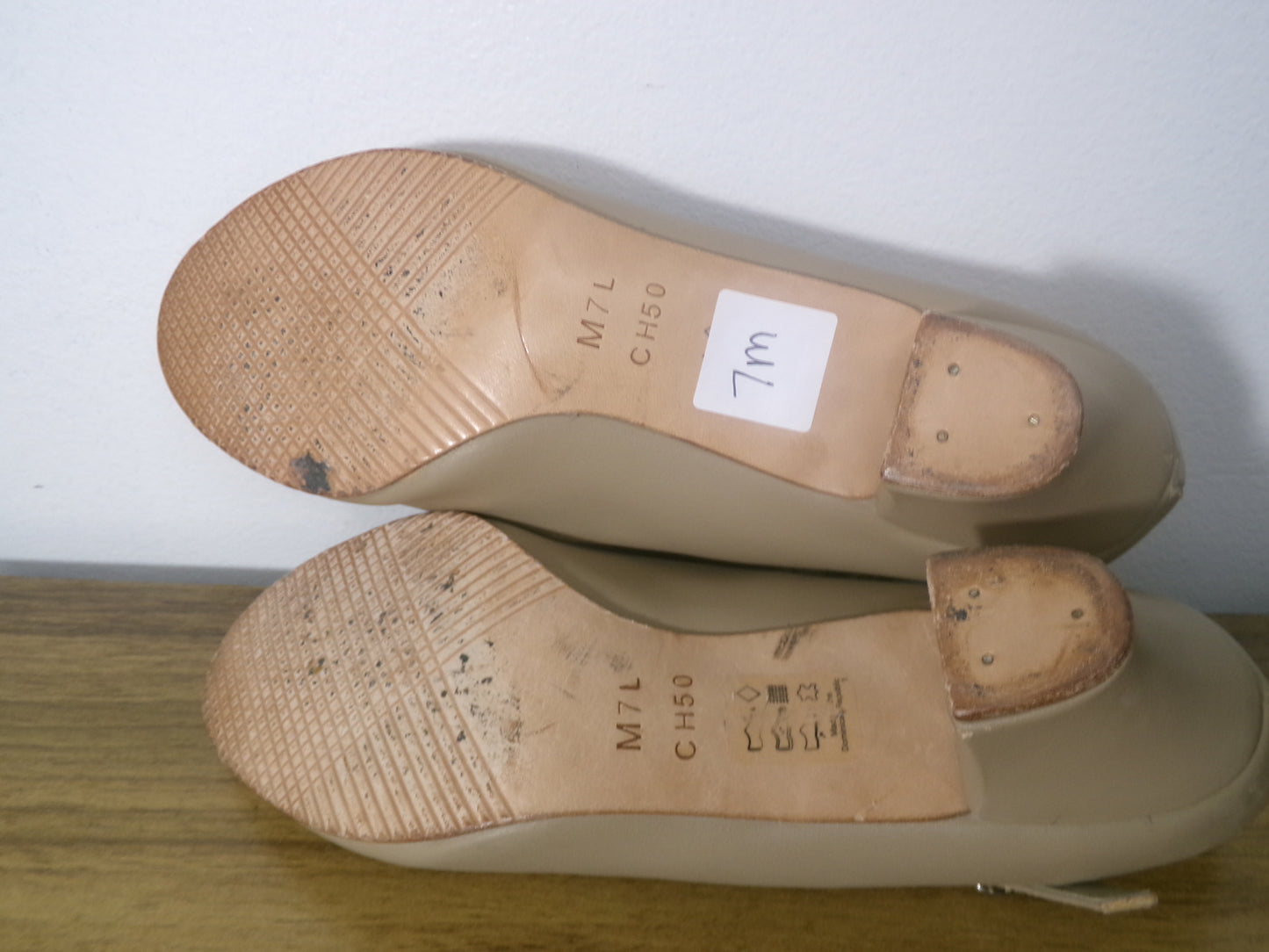 Pre-Owned Tap Shoes SoDanca Big Kid 7M Heel Character Leather Buckle