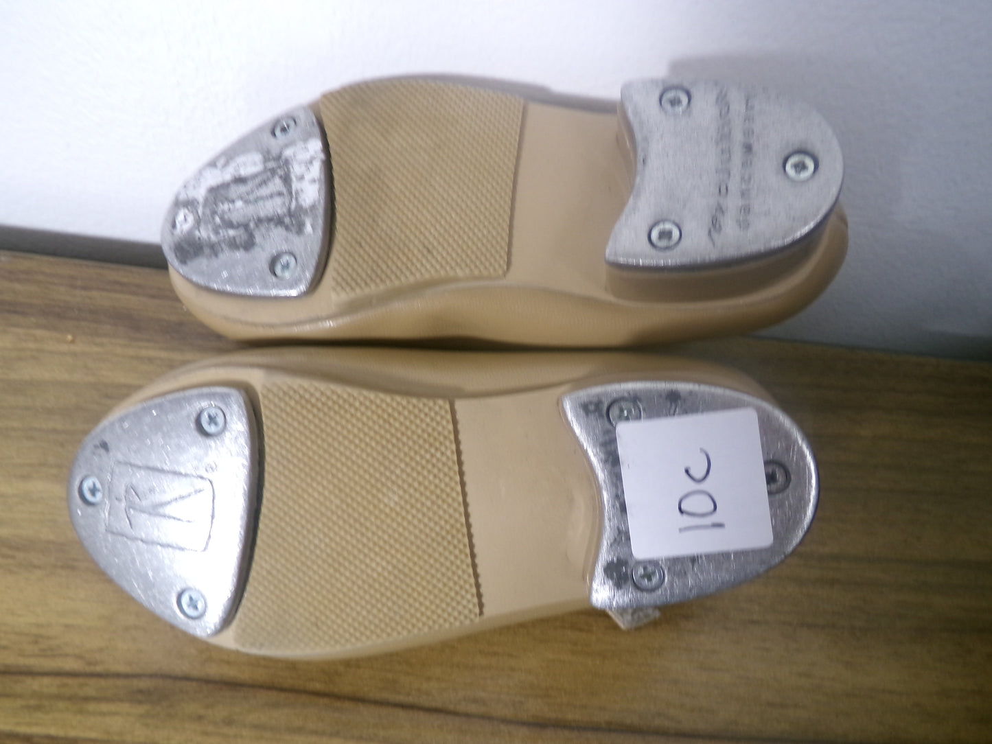 Pre-Owned Tap Shoes Revolution Style 826 10M Child Mary Jane Buckle Tan