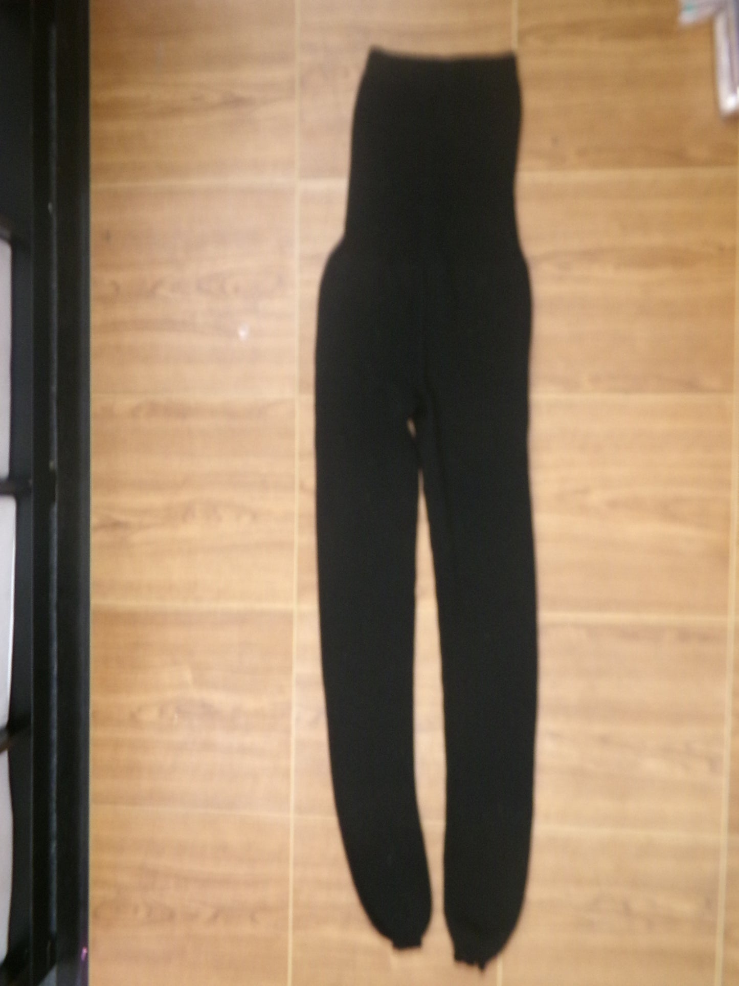 Pre-Owned Knit Pants Black Small Adult Bloch Roll Down Waist Ballet Pointe Modern