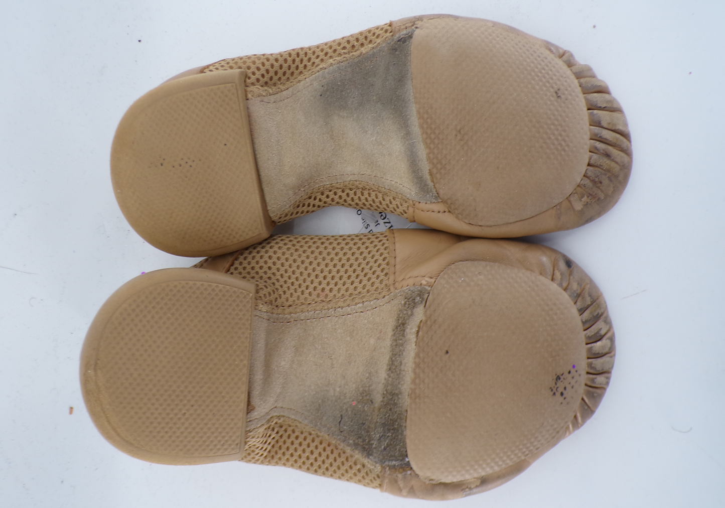 Pre-Owned Jazz Shoes Revolution Adult 6.5 Pull On Leather Split Sole