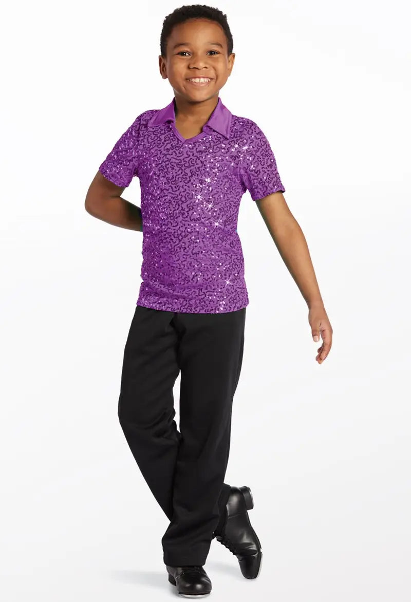 Pre-Owned Top Weissman 11286 Small Child Purple Jazz Sequin Costume