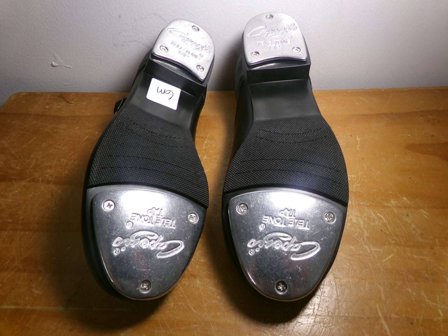 Dance Tap Shoes Capezio Adult 6M Black Mary Jane Leather Buckle Student