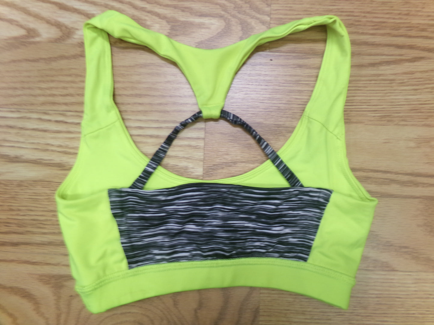 Pre-Owned Sports Bra XS Adult Neon Yellow SO Gymnastics Jazz