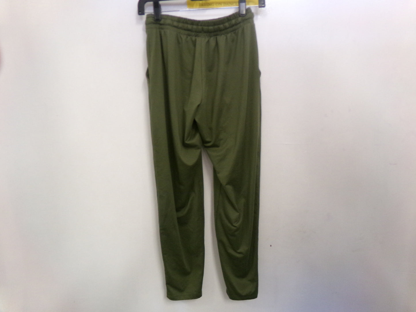 Pre-Owned Pants Joggers by Aurique Olive Green XS Adult Eastic Waist open leg
