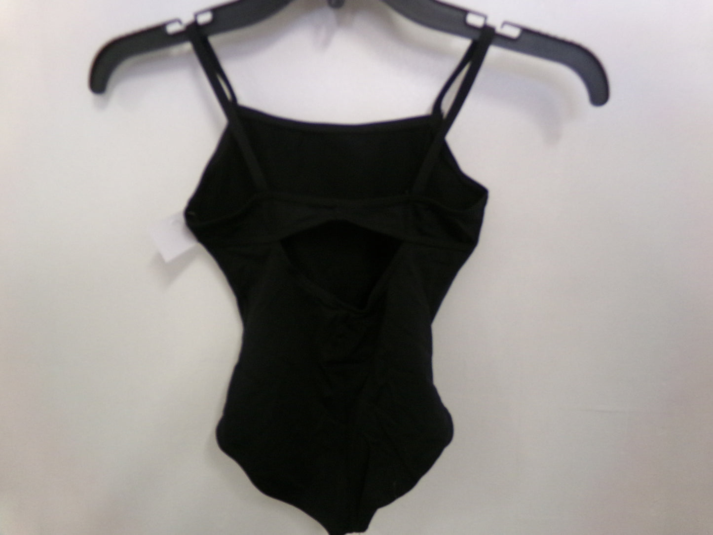 Pre-Owned Leotard Capezio Large Child Black Keyhole Back Ballet Jazz