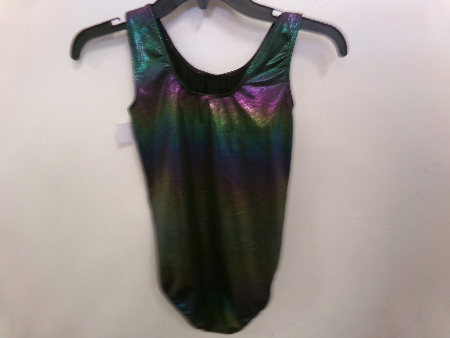New Gymnastics Leotard XL Child Colorful Metallic Acro Tumbling