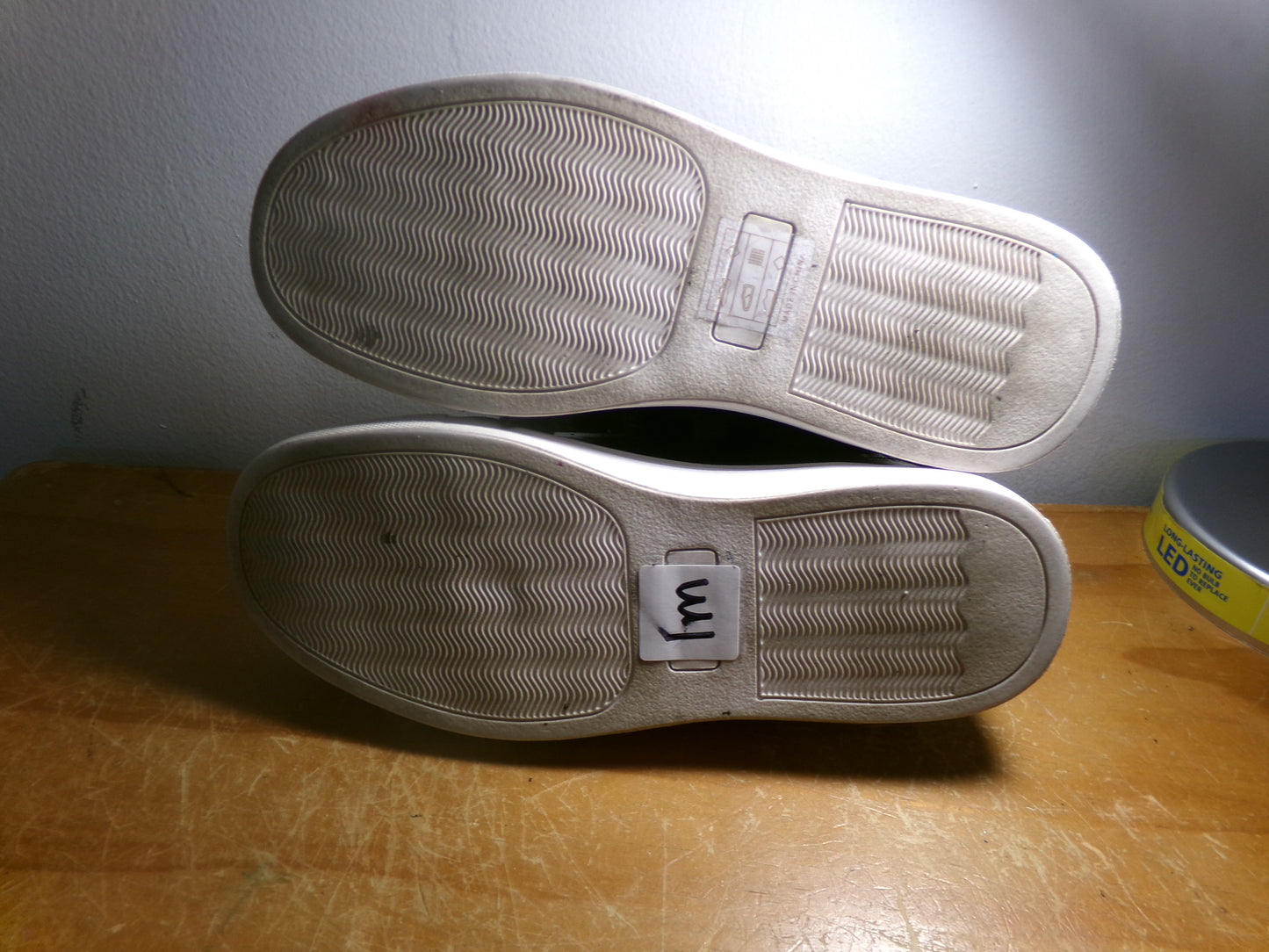 Pre-Owned Hip Hop Shoes Weissman Kids 1YM Sneakers Vinyl Black