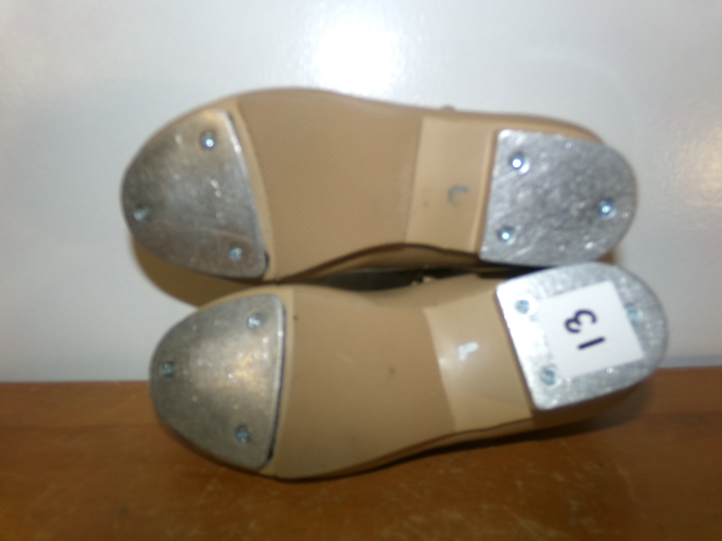 Pre-Owned Tap Shoes Revolution Style RD60014 13M Child Mary Jane Buckle Tan