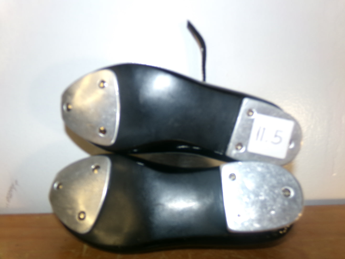 Pre-Owned Tap Shoes Revolution Black Kids 11.5 Mary Jane Buckle 821