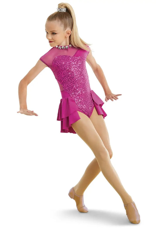 Pre-Owned Costume Weissman 11368 Large Adult Skirted Leotard Jazz Musical