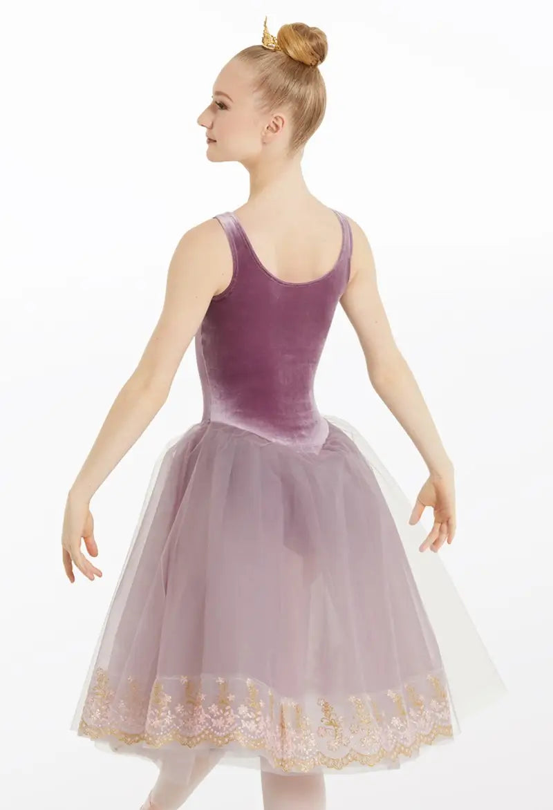 Pre-Owned Costume Intermediate Child Pink Weissman 11674 Ballet pointe YAGP Tutu Velvet Princess