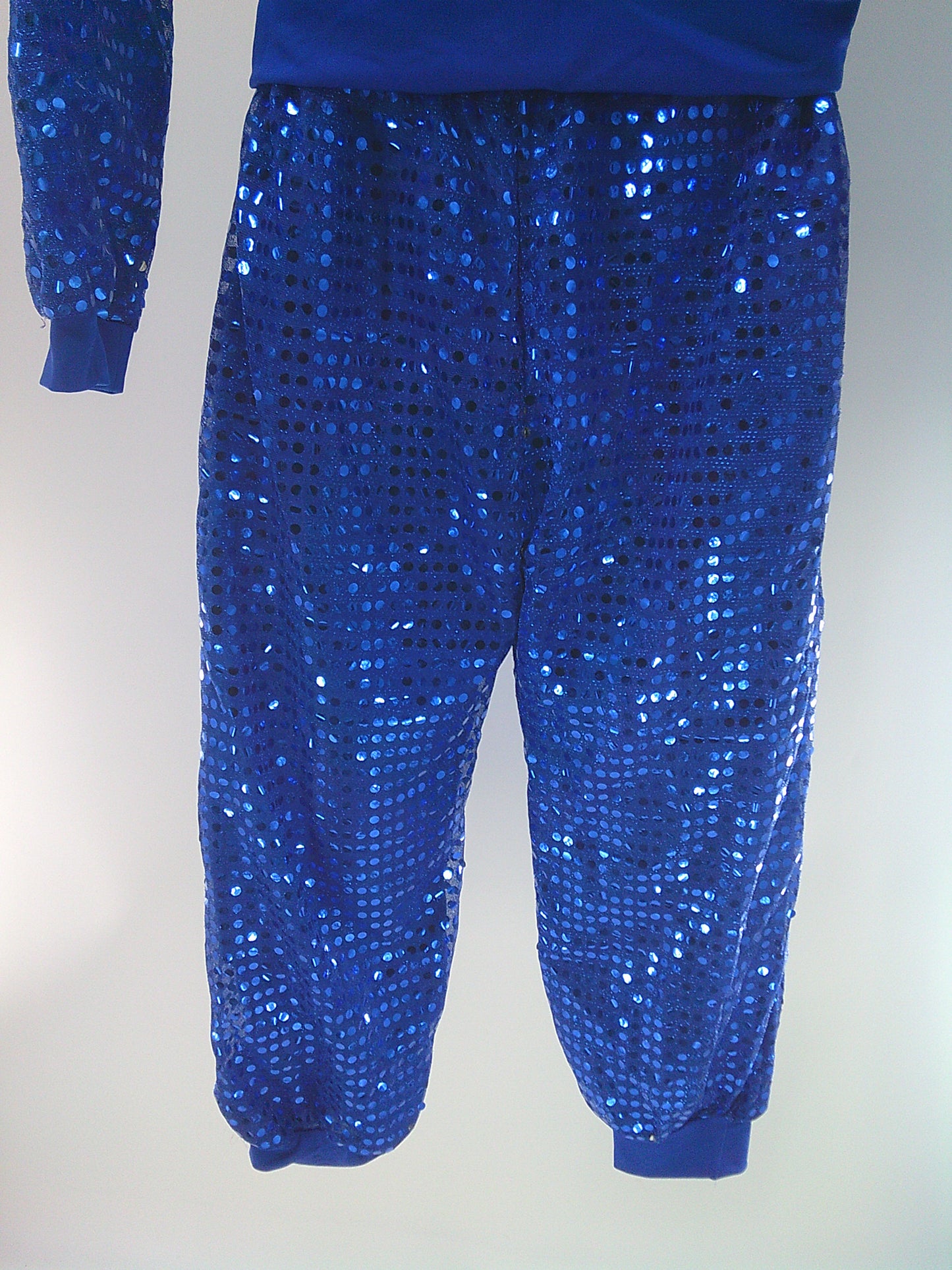 Pre-Owned Costume Unknown   Large Child Blue Hoodie Jazz Tap Sequins