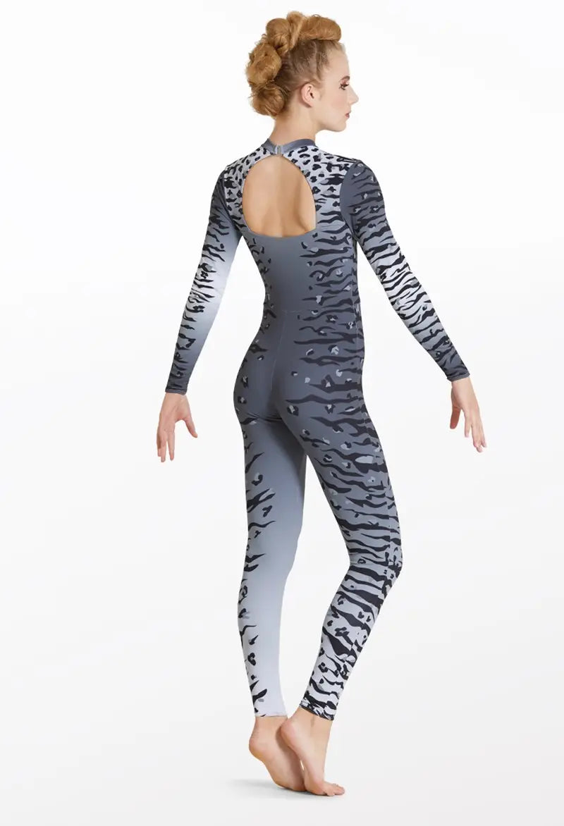 Pre-Owned Costume Large Child Orange Weissman 12104 Jazz Acro Musical Theater Contemporary Unitard Animal