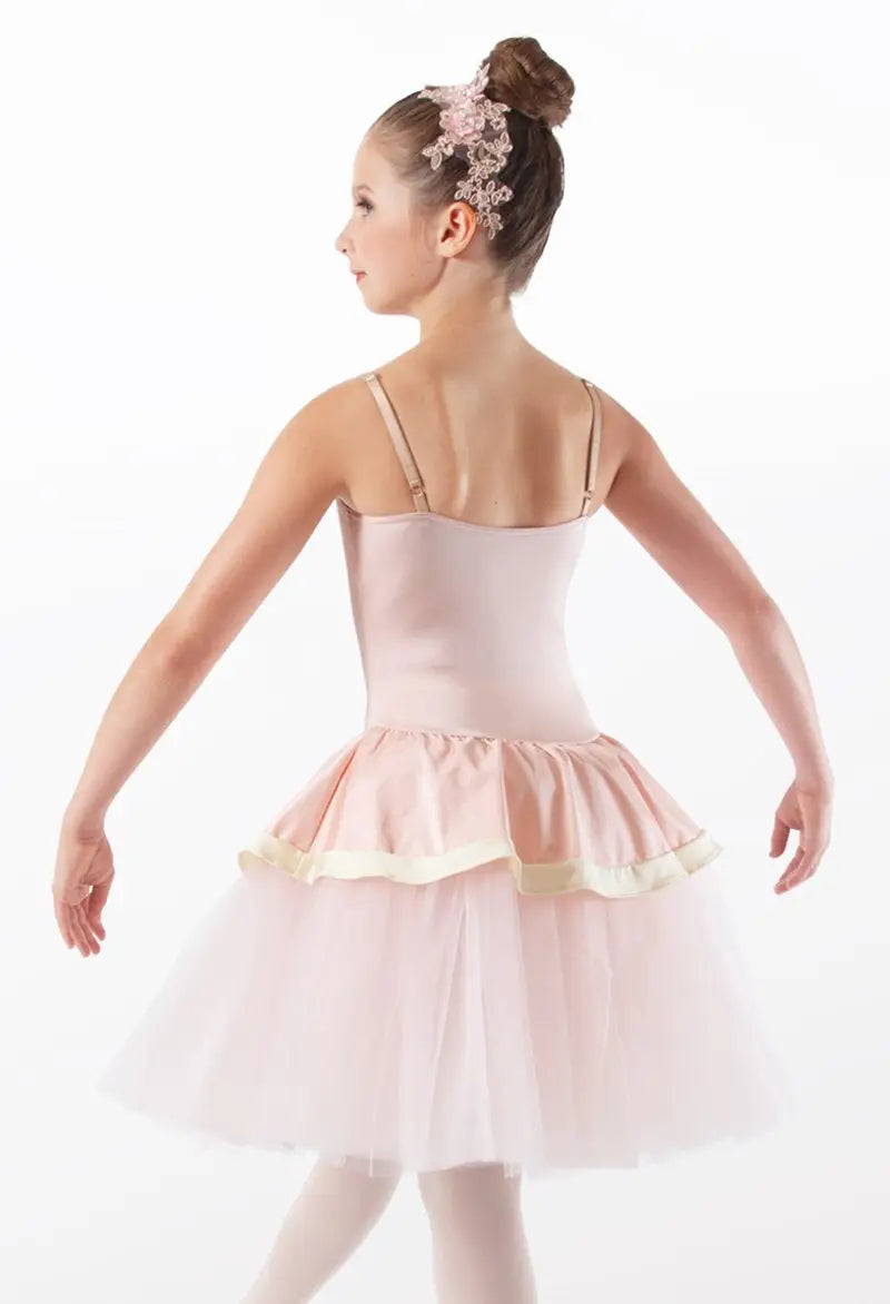 Pre-Owned Costume Intermediate Child Pink Weissman 12414 Ballet Pointe YAGP Tutu Embroidery Princess