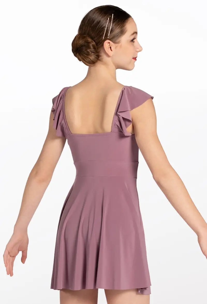 Pre-Owned Costume Small Adult Green Weissman 12519 Lyrical Contemporary Jazz Flowy Dress Buttons