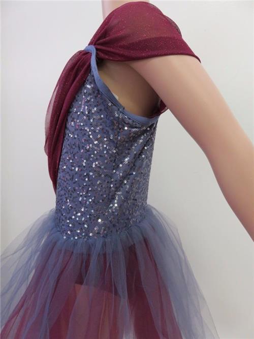 Pre-Owned Costume Weissman  8162 Medium Child Purple  Ballet Sequin