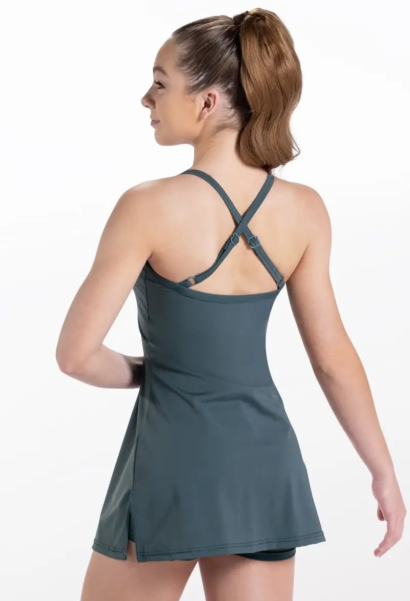 Pre-Owned Leotard XS Adult Burgundy 14079 Weissman 14079 Camisole Lycra Dress Jazz Tap Modern