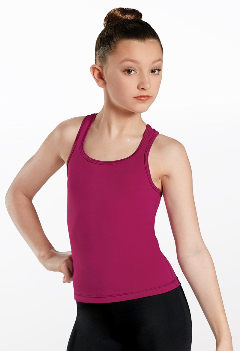 Pre-Owned Top Balera MT12464 Adult Sizes Teal or Pink Gymnastics Jazz