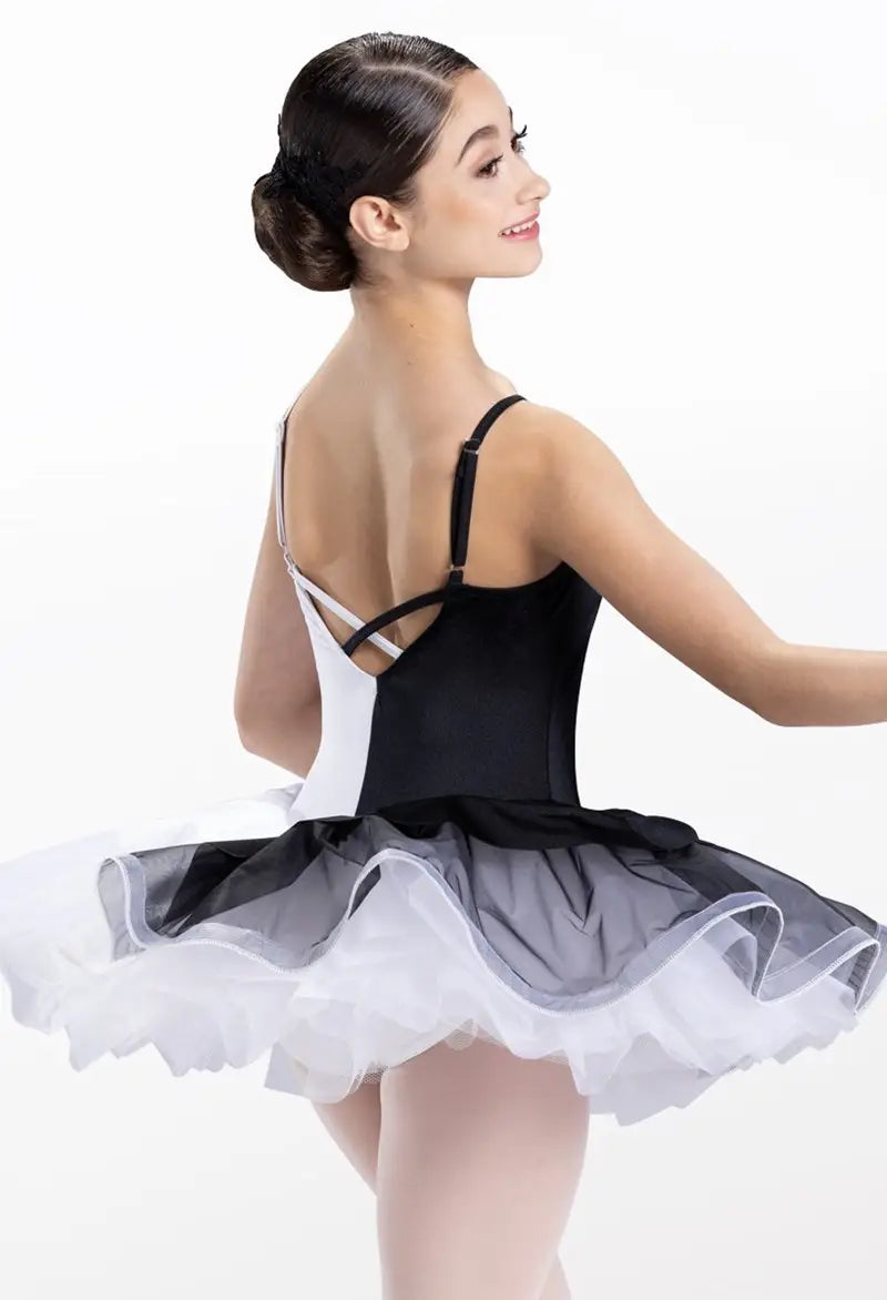 Pre-Owned Costume Small Adult Black Weissman 14784 Ballet Pointe YAGP Embroidery Tutu
