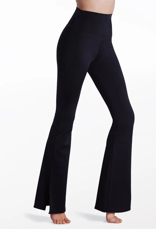 Pre-Owned Weissman Flare Split Medium Adult Black Leggings