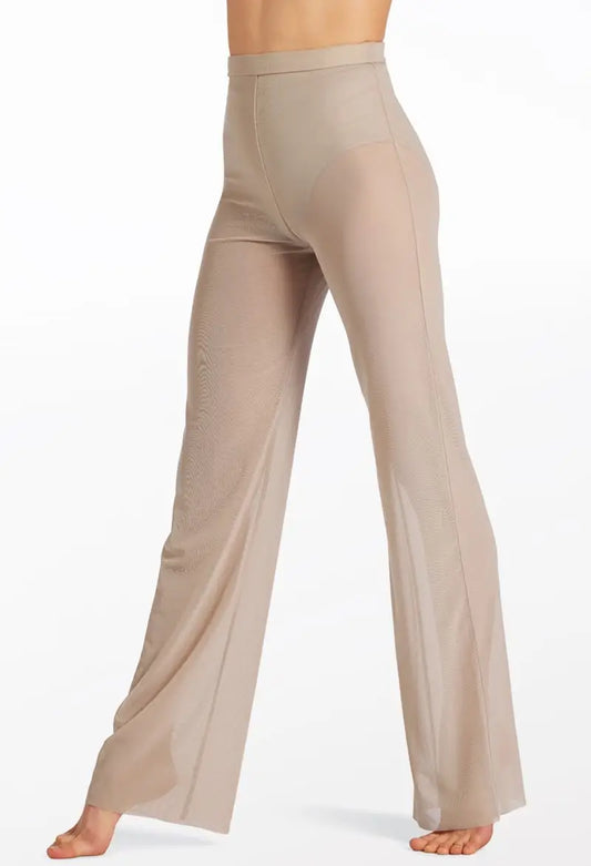Pre-Owned Pants Weissman 15616 Small Adult Beige Jazz Mesh Sheer Straight Leg